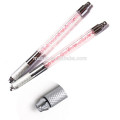 Gebogene flache / U-Form / Nebel Augenbraue Microblading Handwerkzeuge, Crystal 3d Microblading Stift
